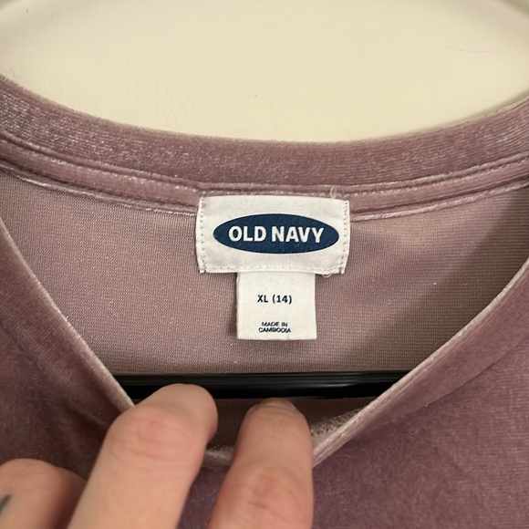 Old Navy Pink Velvet Shirt - Picture 2 of 5